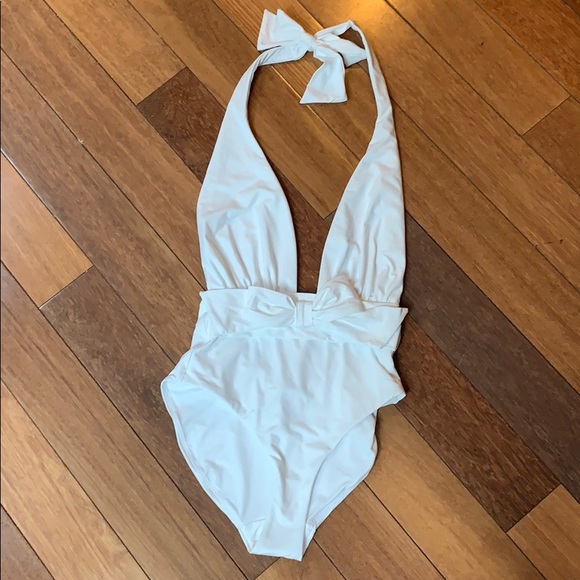 🦃 SOLD WeWoreWhat Brooklyn One piece in White NWT - Picture 4 of 11